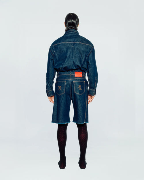 DART DENIM SHORTS