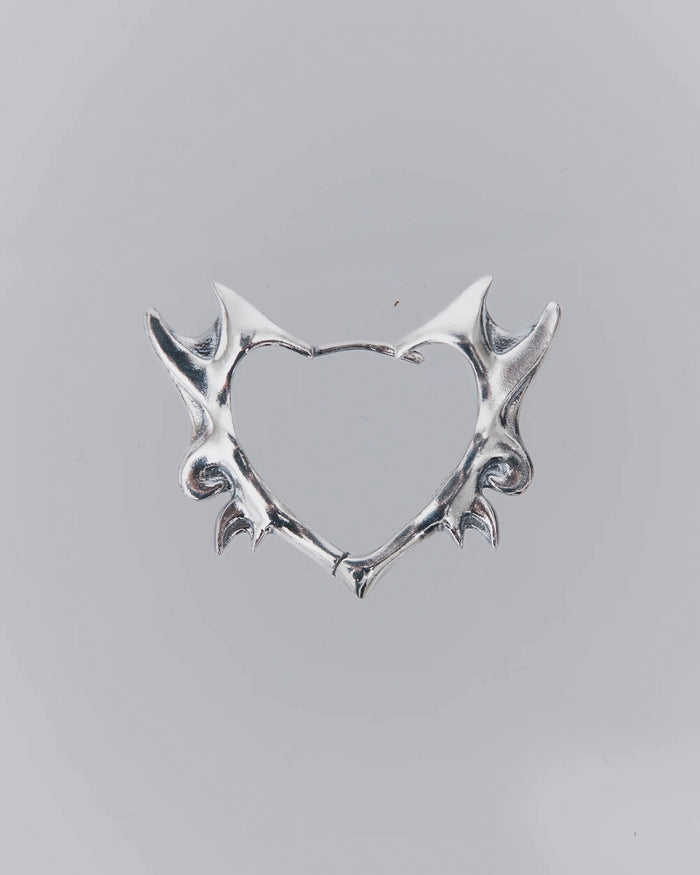 FLAME HEART EARRING