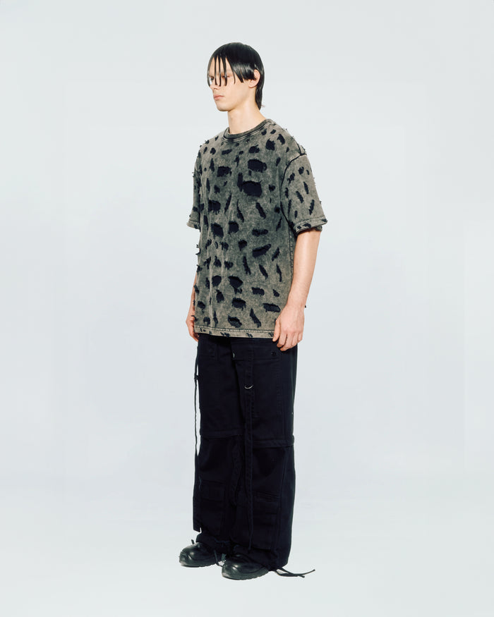 DISTRESSED LAYERED T-SHIRT
