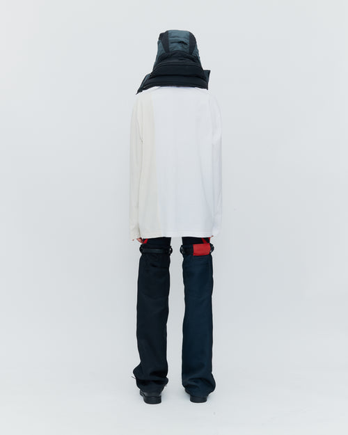 COLOR BLOCK LONG SLEEVE T-SHIRT