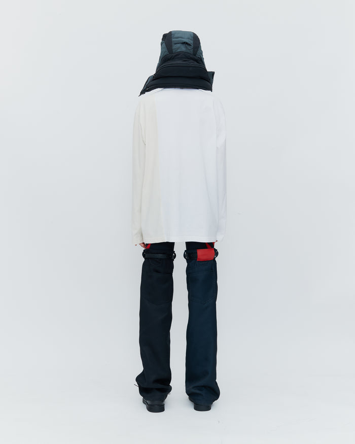 COLOR BLOCK LONG SLEEVE T-SHIRT