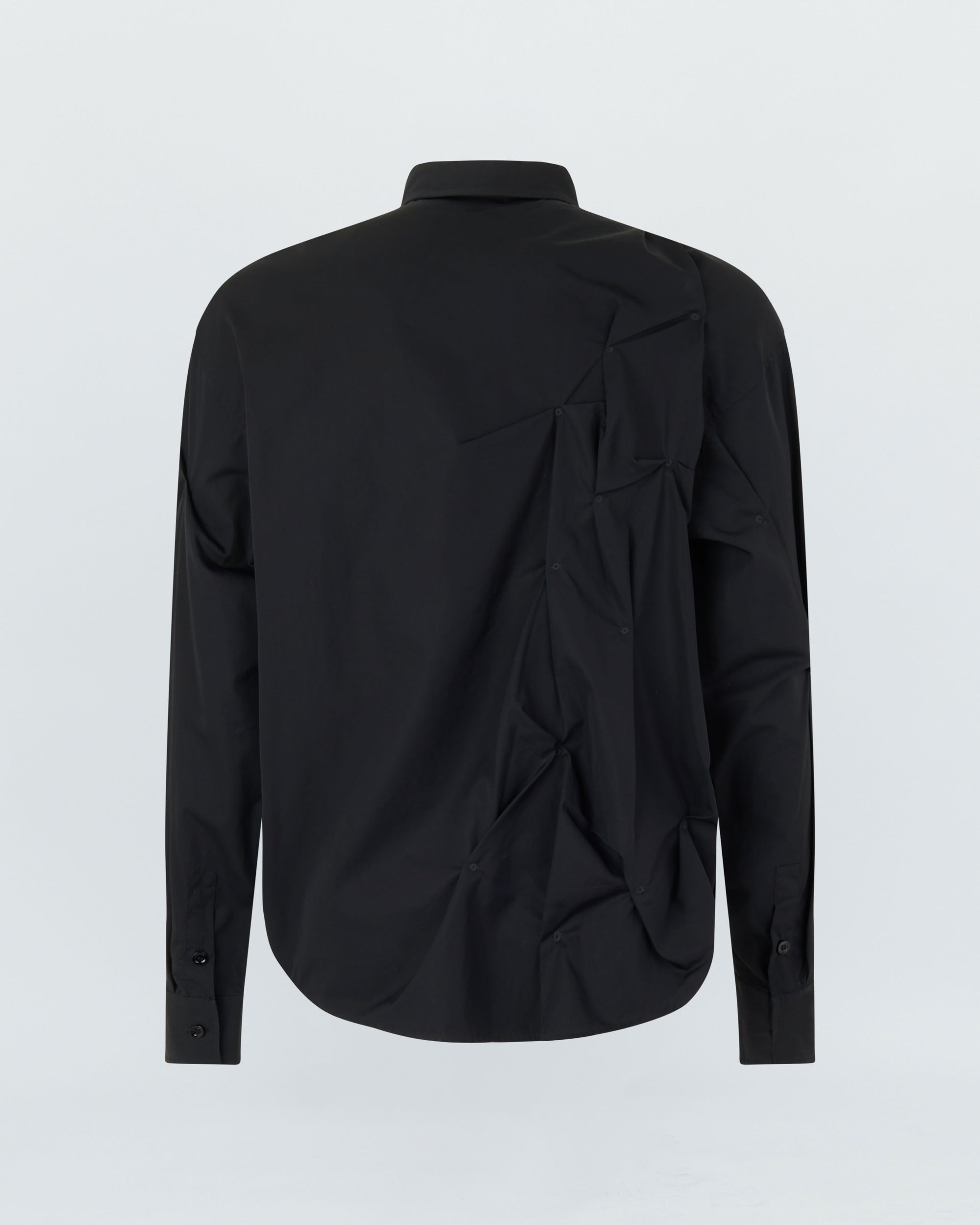 EYELET SHIRT WITH WHITE PRINT