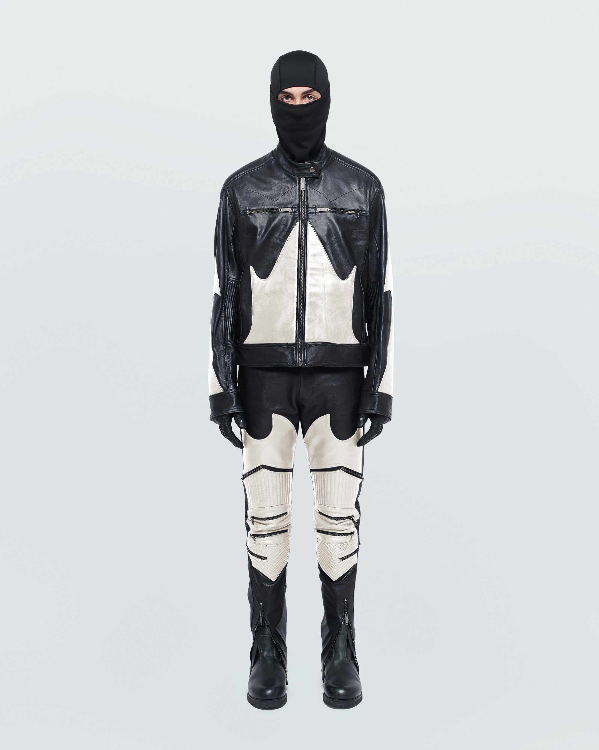 BIKER FAUX LEATHER JACKET