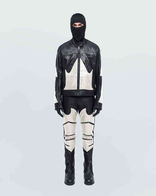 BIKER FAUX LEATHER JACKET