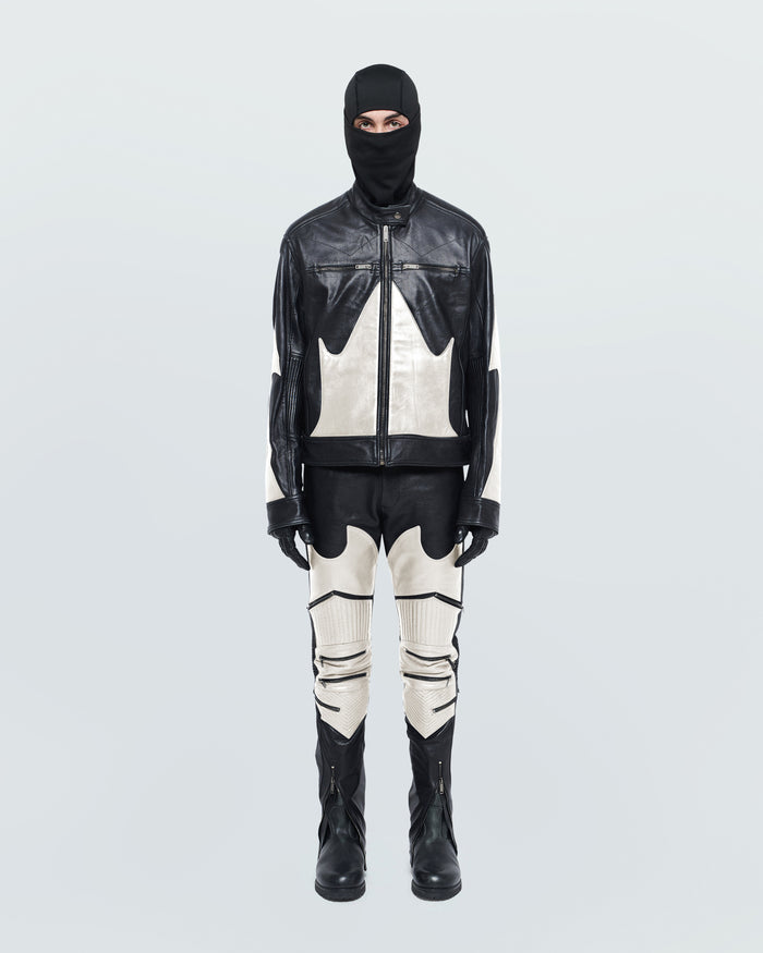 BIKER FAUX LEATHER JACKET