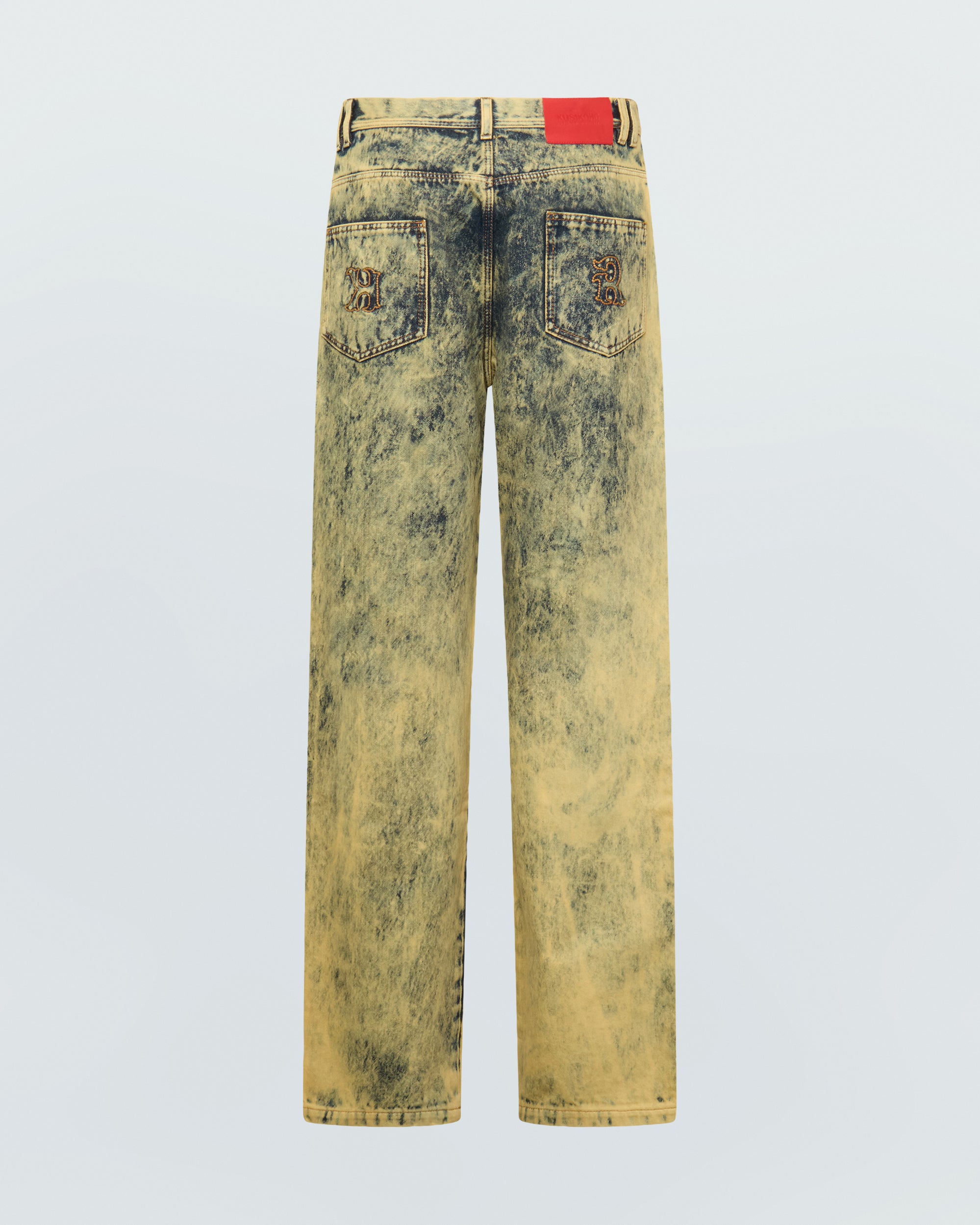 DENIM WASHED PANTS