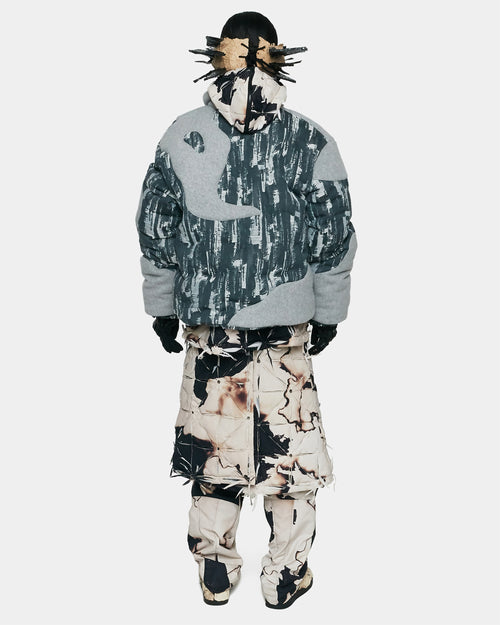 INSULATED DENIM QUILTED JACKET