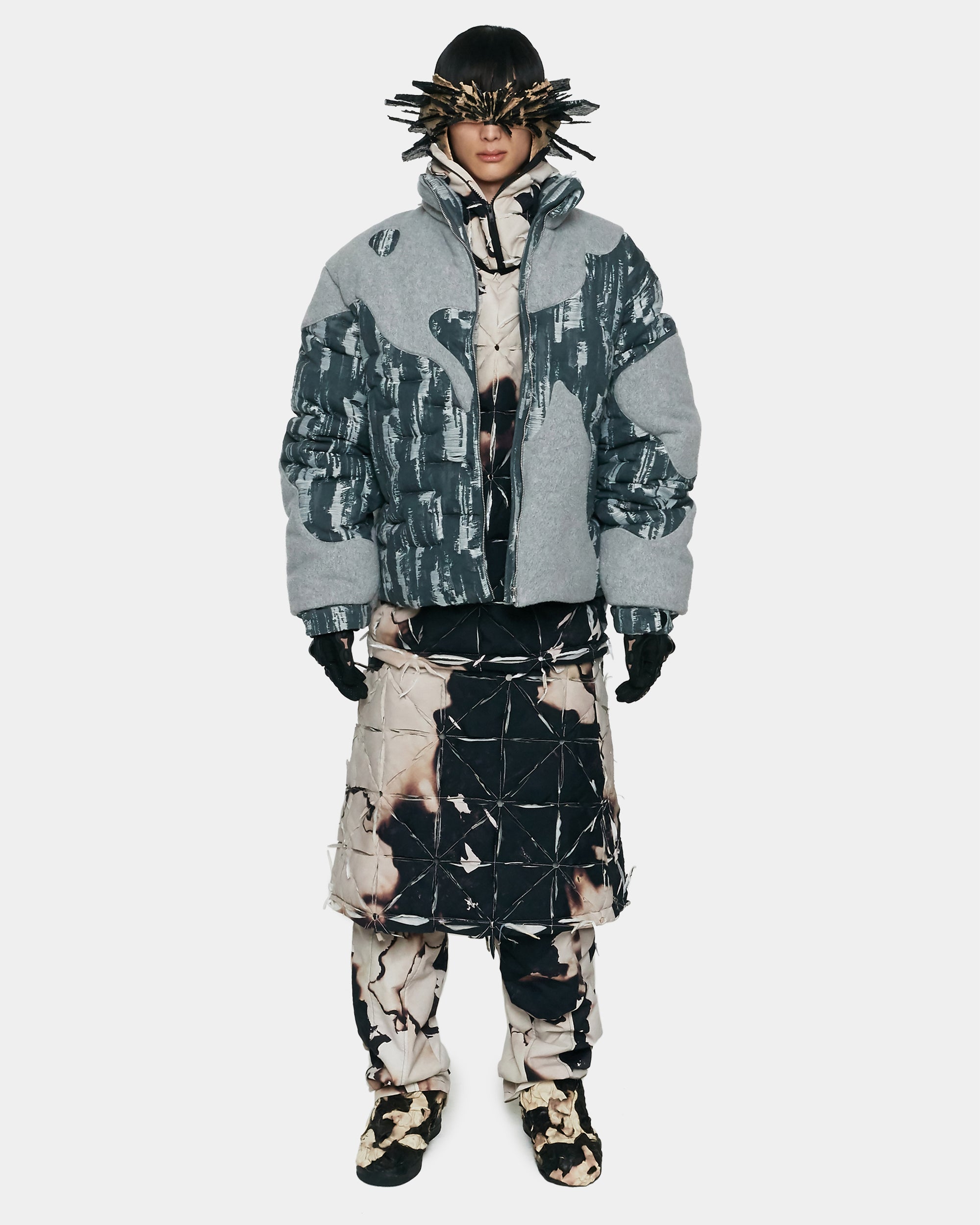 INSULATED DENIM QUILTED JACKET