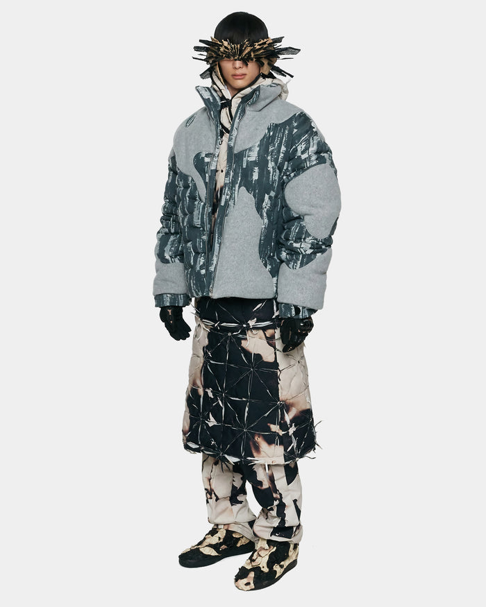 INSULATED DENIM QUILTED JACKET