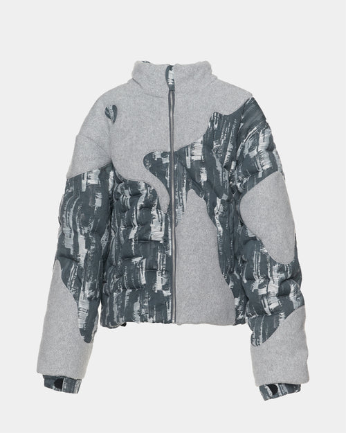 INSULATED DENIM QUILTED JACKET