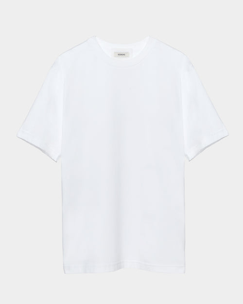 T-SHIRT WHITE PATCHES ON BLACK