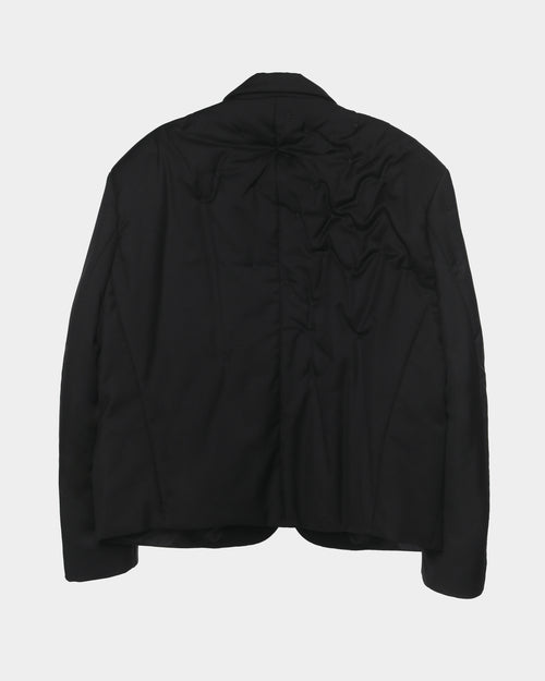 EYELET EMBROIDERY LIGHT WEIGHT PADDED BLAZER