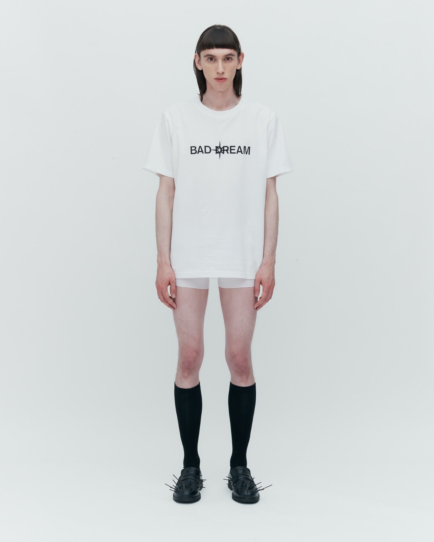 WHITE T-SHIRT WITH FANTASY PRINT