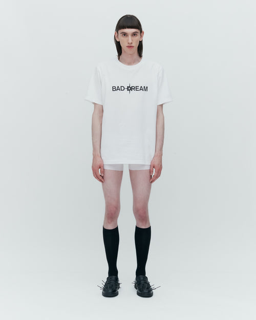 WHITE T-SHIRT WITH FANTASY PRINT