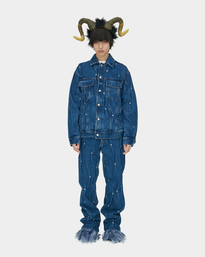 MULTI RIVET DENIM JACKET